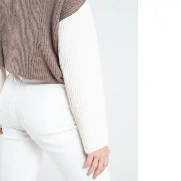  Saco Tejido Nora Mujer Beige Pretenido Talla M Naf-Naf 