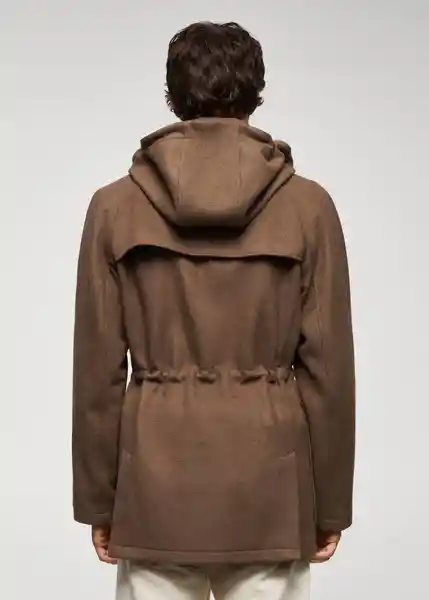 Abrigo Medina Topo Talla L Hombre Mango
