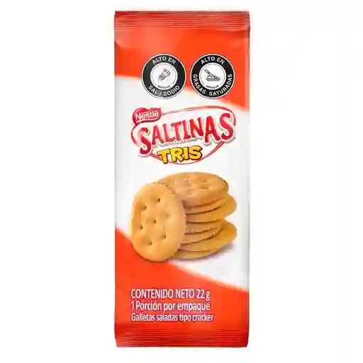 Galletas de sal SALTINAS TRIS tipo cracker x 22g