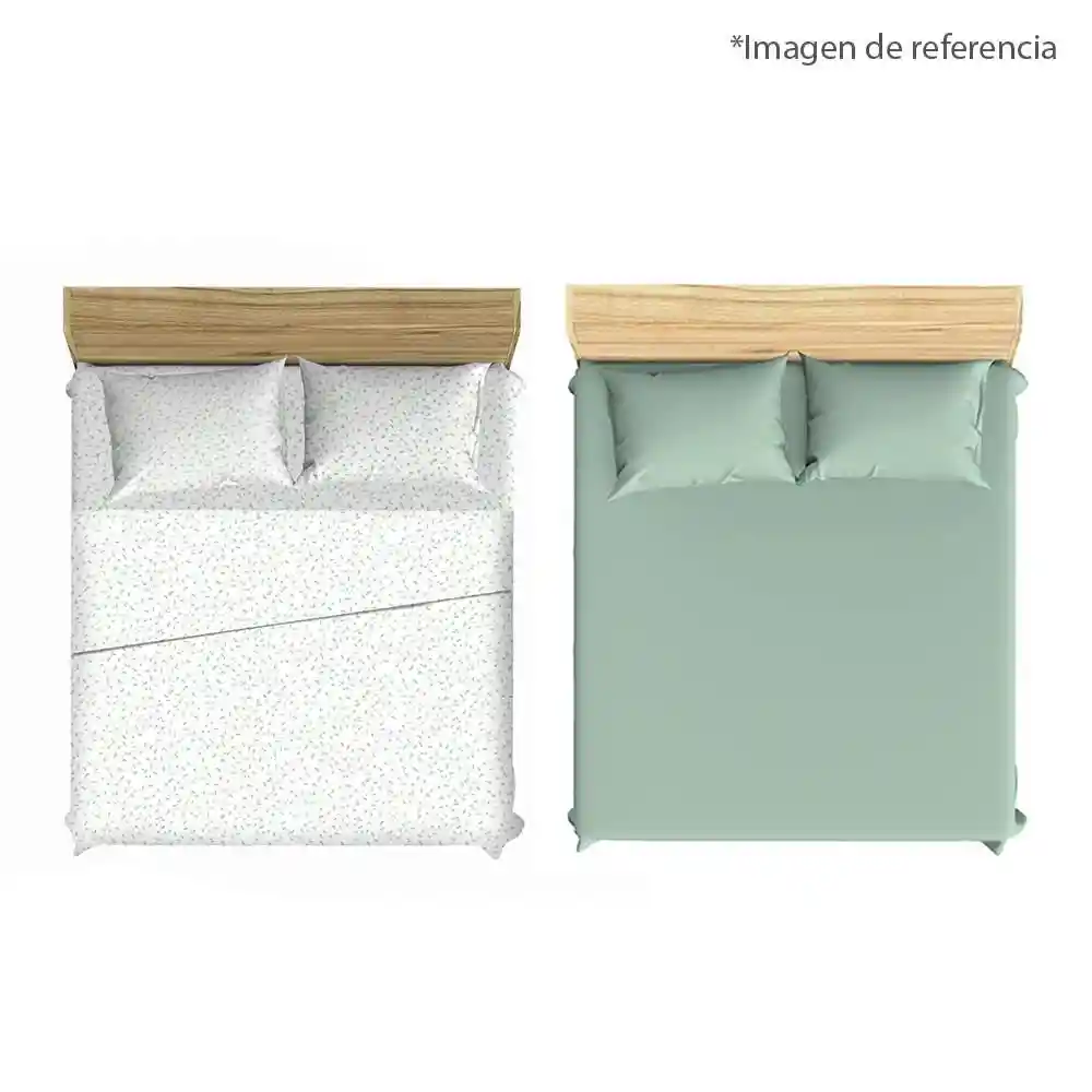 Set X 7 Piezas J/cama 100% Pol Estamp Sea Extradobl-estampado