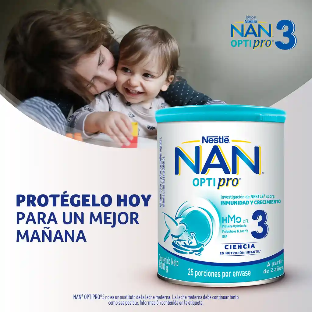 Alimento lácteo NAN OPTIPRO 3 x 800g