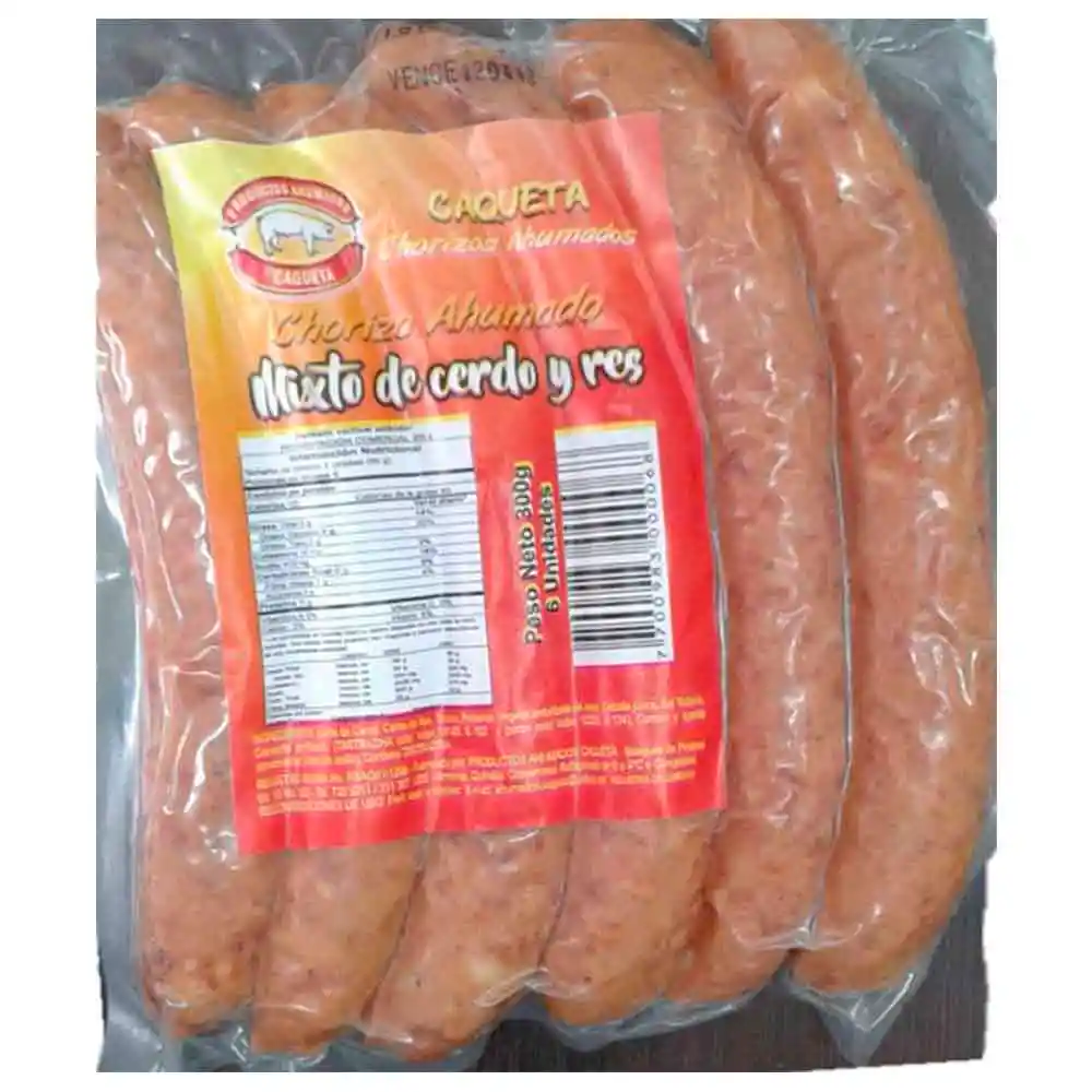 Chorizo Caqueta Ahumado Mixto