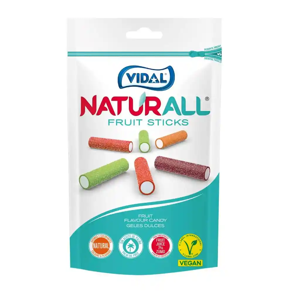 Gomas Vidal Naturall Fruit Sticks