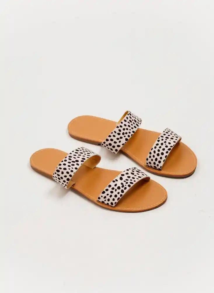 Sandalias Plana Mujer Animal Print Talla 35 Arkitect