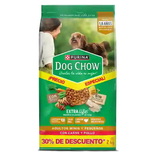 Comida para perro Dog Chow Adulto minis y pequeños x 2 kg OFERTA