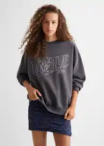 Buzo Sudadera Unique Antracita Talla 19 Teen Niñas Mango