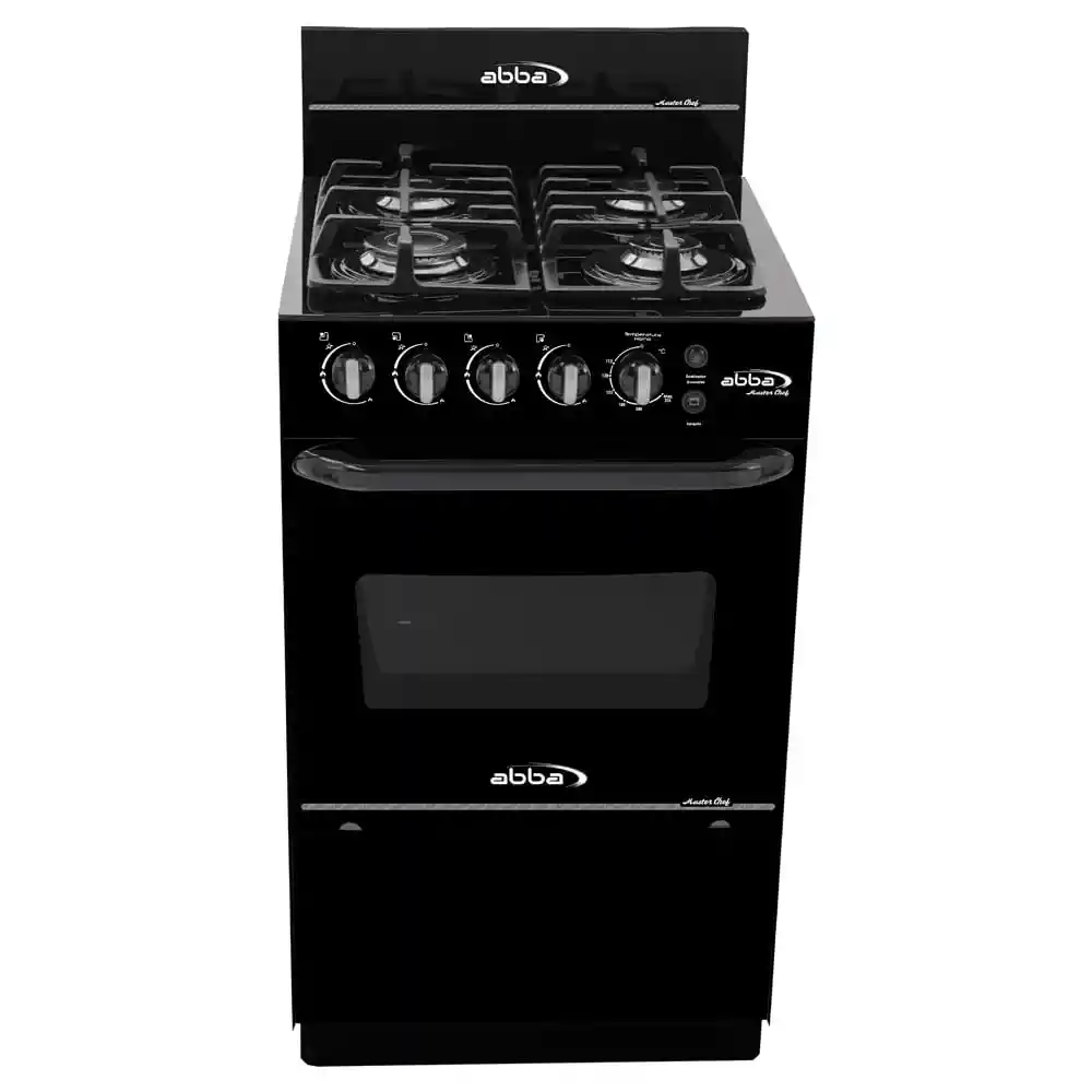 Estufa de Piso Abba Master Chef Gas Natural 4 Puestos Ag 201-5n Gt