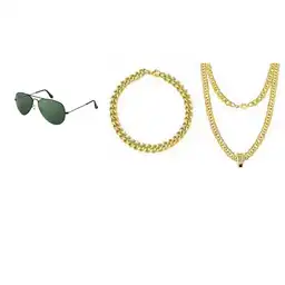Accesorios de Rappero Disfraz Discomer Us Marca Exclusiva Lt6337
