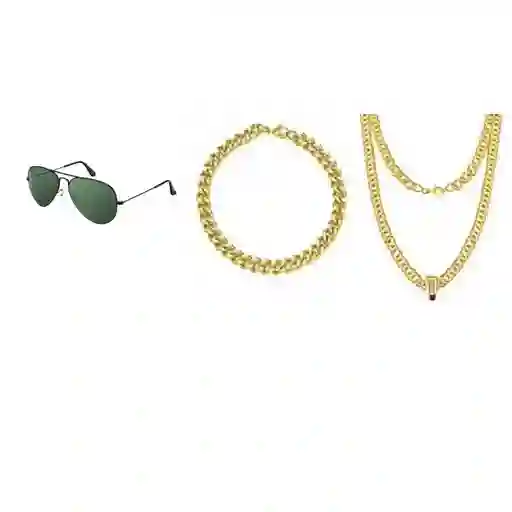 Accesorios de Rappero Disfraz Discomer Us Marca Exclusiva Lt6337