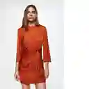 Vestido Lucas-W Terracota Talla L Mujer Mango