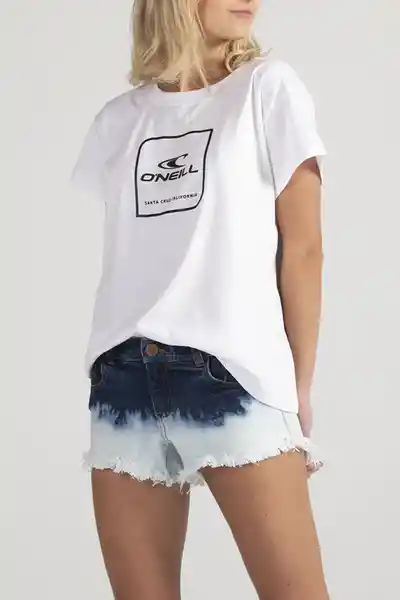 ONeill Camiseta Classic Cube Femenino Blanco Talla S