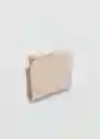 Billetera P Diagonal Offwhite Talla 99 Mujer Mango