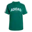 Adidas Camiseta L Softs Manga Corta Mujer Verde Talla S