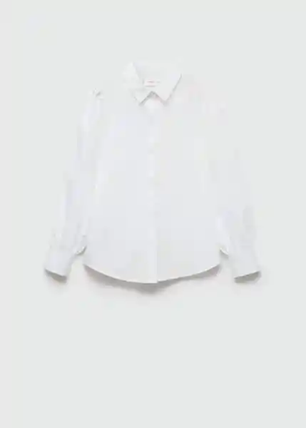 Camisa Cora Blanco Talla 06 Niñas Mango