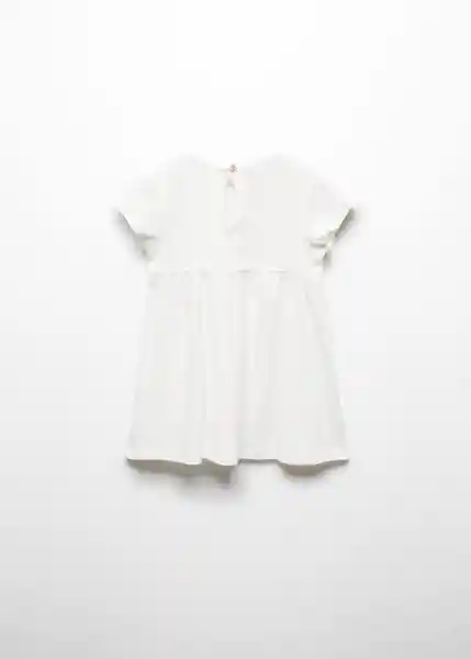 Vestido Esther Off White Talla 70 Niñas Mango