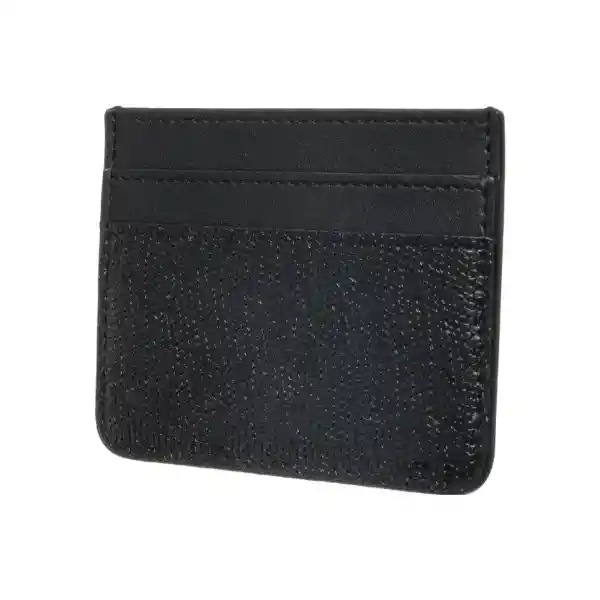 Tarjetero Shiny Con Textura Negro Serie Miniso
