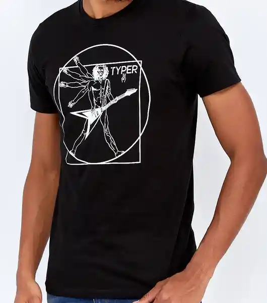 Typer Camiseta Negro Talla M 824134