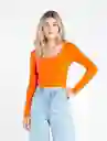 Tejido Gaia Mujer Naranja Frailecillo Medio Talla L Naf Naf