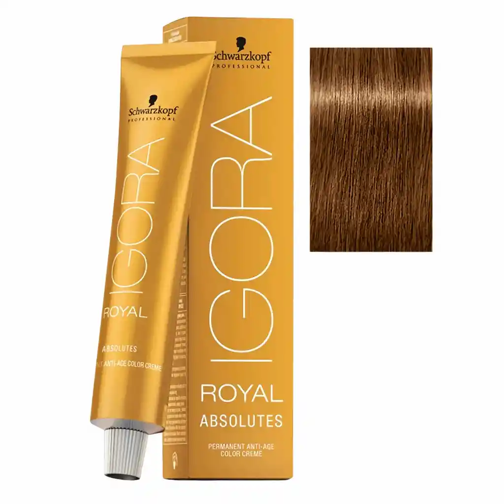Igora Tinte Absolutes Rubio Medio Marrón Natural #7.60 60 mL