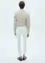 Jean Isa Blanco Talla 46 Mujer Mango