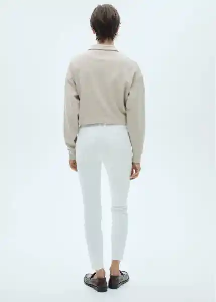 Jean Isa Blanco Talla 46 Mujer Mango