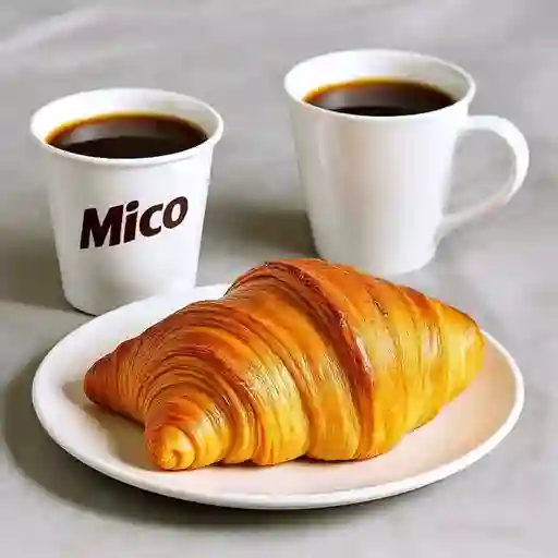 Croissant de queso + milo 12 oz