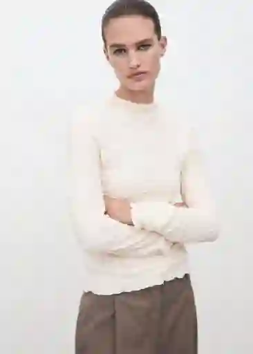 Top Sonia Crudo Talla XS Mujer Mango