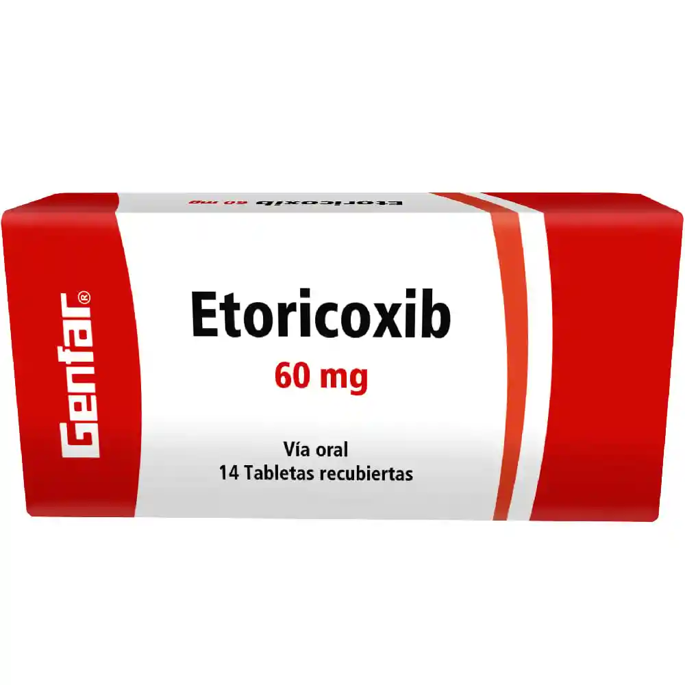 Etoricoxib 60 Mg 14 Tbs Gf