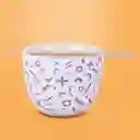 Tazón de Cerámica Con Palillos Serie Morado 1150 mL Miniso