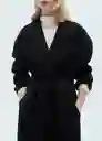 Abrigo Traviata Negro Talla S Mujer Mango