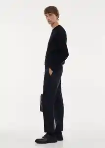 Pantalón Pluto Navy Talla 42 Hombre Mango