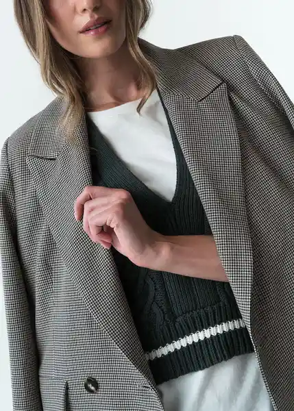 Chaqueta Mujer Gris Elefante Medio Talla L 523G034 Naf Naf