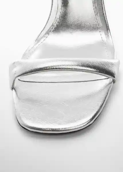 Sandalias Gros1 Plata Talla 36 Mujer Mango