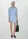 Vestido Crusi2 Azul Talla L Mujer Mango