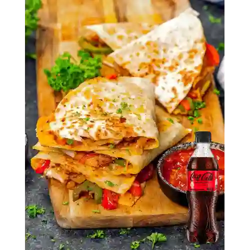 Combo Quesadilla + Coca Cola Sin Azúcar 400 ml