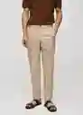 Pantalón Sorbet Beige Talla 38 Hombre Mango