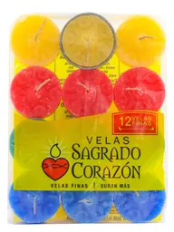 Sagrado Corazón Velas Finas Pebetero Farol x12