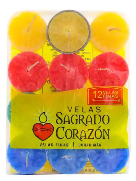 Sagrado Corazón Velas Finas Pebetero Farol x12