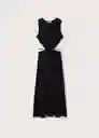 Vestido Willow Negro Talla Xs Mujer Mango