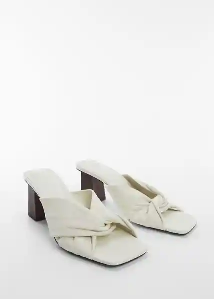 Sandalias Kurku Blanco Talla 35 Mujer Mango