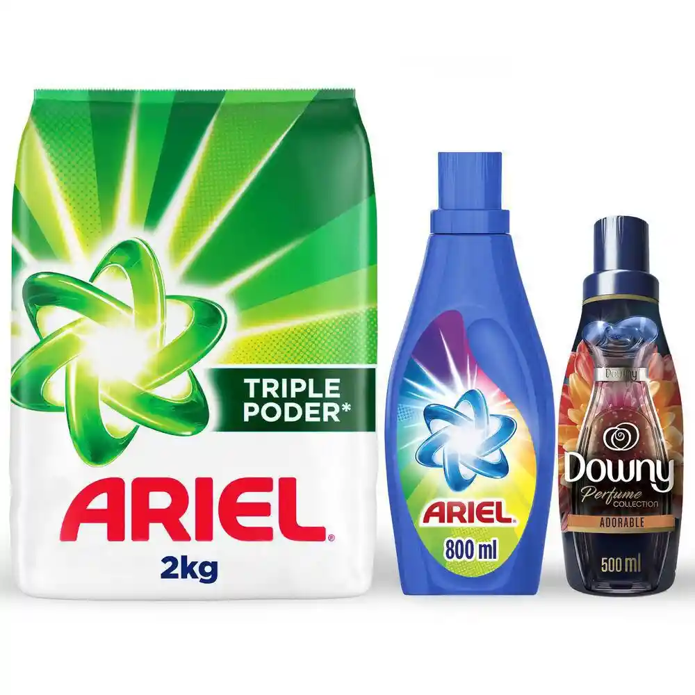 Detergente Y Suavizante Ariel 3 Unidad