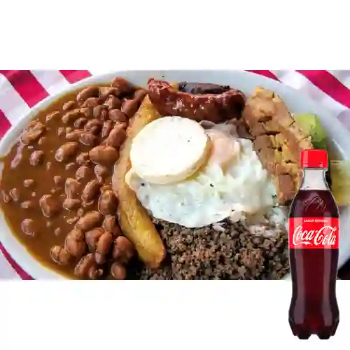 Combo Bandeja Tipica Antioqueña + Coca-Cola 400 ml