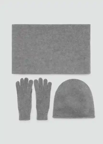 Gorro Perla Gris Medio Vigore Mujer Mango