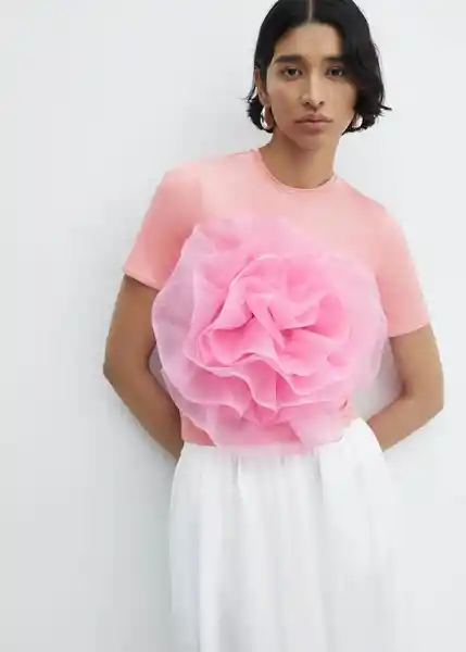 Top Rosalía-A Rosa Talla S Mujer Mango