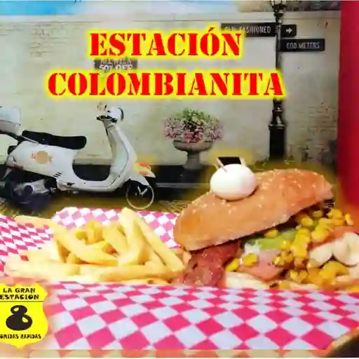 Hamburguesa estacion colombianita