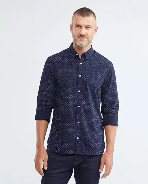 Camisa Bamboo Azul Dark Ultraoscuro Talla Xl Hombre Chevignon