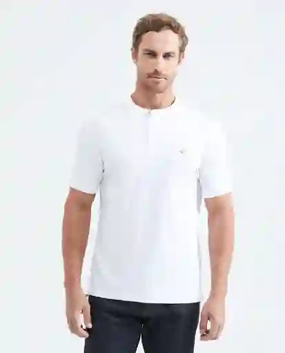 Camiseta Polo Neru Neck Masculino Blanco 0 Claro TS Chevignon