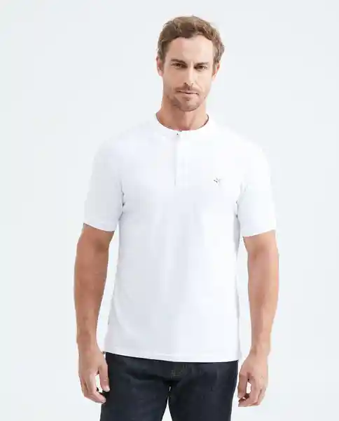 Camiseta Polo Neru Neck Masculino Blanco 0 Claro TS Chevignon