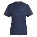 Adidas Camiseta Own The Run Tee Mujer Azul Talla S IL4130