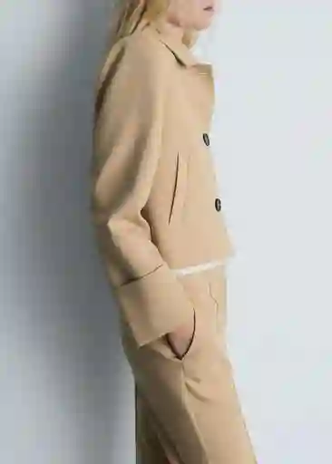 Chaqueta Edie Camel Talla M Mujer Mango